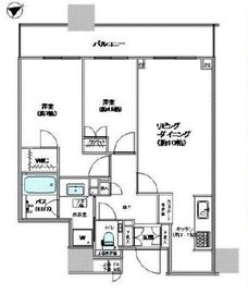 ブリリアタワーズ目黒 16階 間取り図