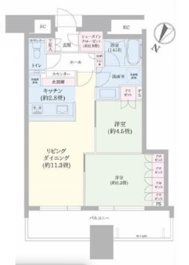 スカイズタワー＆ガーデン 20階 間取り図