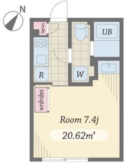 アレーロ文京白山 202 間取り図