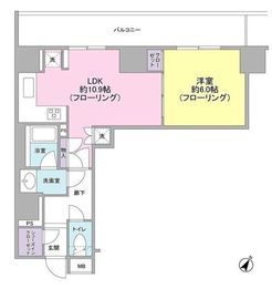 グランスイート日本橋人形町 6階 間取り図