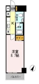 カスタリア神保町 306 間取り図