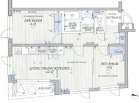 スカーラ広尾ステーションプラザ 3階 間取り図