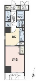 KDXレジデンス幡ヶ谷 404 間取り図