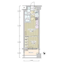 グレースレジデンス東京 505 間取り図