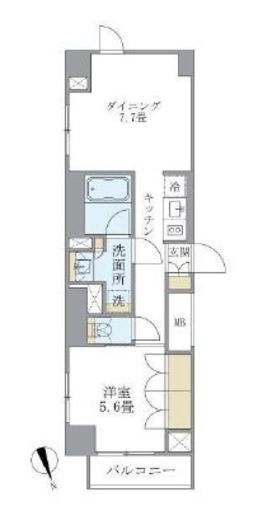 アパートメンツ南麻布2 1101 間取り図