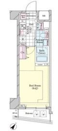 シェル品川戸越 202 間取り図