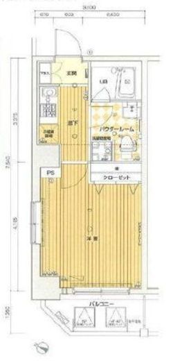 アマヴェル恵比寿 6階 間取り図