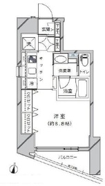 ライジングプレイス秋葉原 9階 間取り図