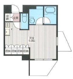エスティメゾン北新宿 406 間取り図