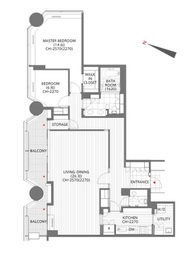 赤坂溜池タワーレジデンス 2001 間取り図