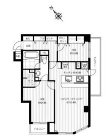 グラマシー恵比寿 702 間取り図