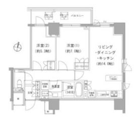 パークハウス平河町 5階 間取り図