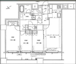 ザ・パークハウス西新宿タワー60 50階 間取り図