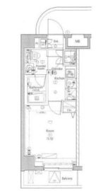 プレミアムキューブ広尾 504 間取り図