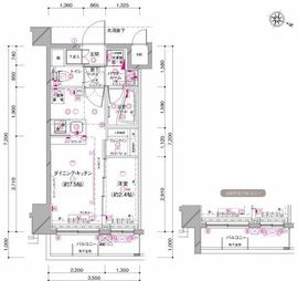 グランドコンシェルジュ三宿アジールコート 3階 間取り図
