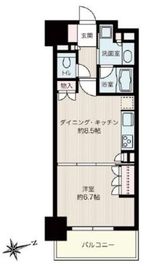 カルムインフォアームズ東京コア 3階 間取り図