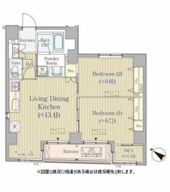 コルティーレ日本橋人形町 1001 間取り図