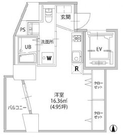 アリカ文京本郷 101 間取り図