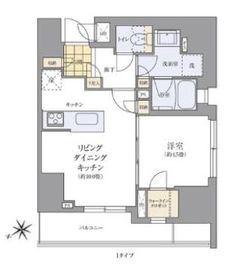 BLESS蔵前 1406 間取り図