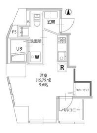 アリカ文京本郷 501 間取り図