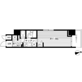 レジディア銀座東 1006 間取り図