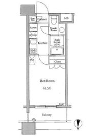 レジディア錦糸町 910 間取り図