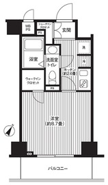 カスタリア初台 203 間取り図