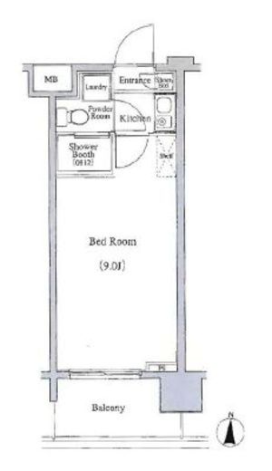 レジディア錦糸町 203 間取り図