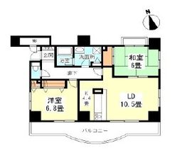 グランドゥール広尾 8階 間取り図