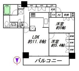 ライオンズ四谷タワーゲート 20階 間取り図