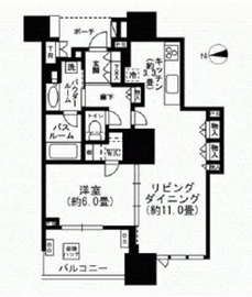 ドゥ・トゥール 34階 間取り図