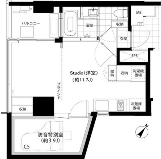 SHINKA 402 間取り図
