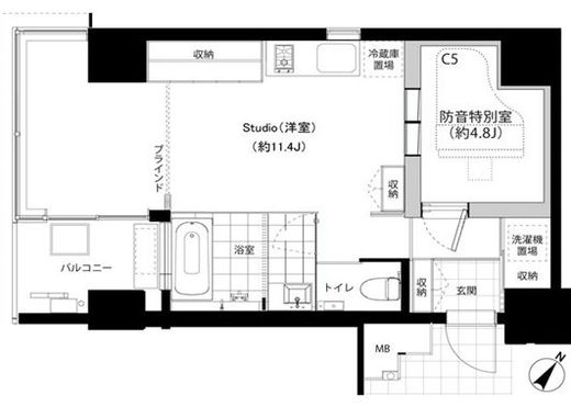 SHINKA 401 間取り図