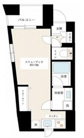 カスタリア新宿御苑 802 間取り図