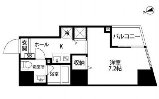 DeLCCS曙橋 (デルックス曙橋) 7階 間取り図