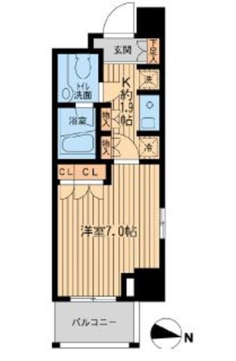 エコロジー東陽町 313 間取り図