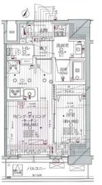 シティインデックス神田 11階 間取り図