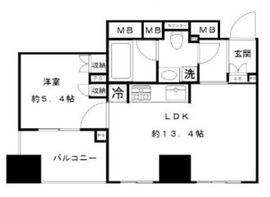 プラウド市谷柳町 3階 間取り図