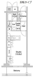 コンフォリア北参道 1009 間取り図