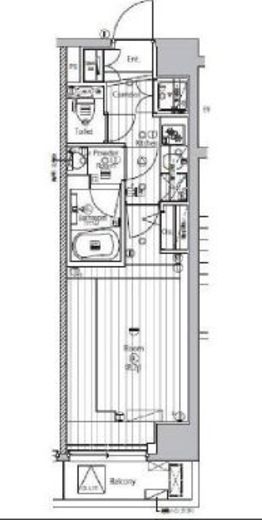 プレミアムキューブジー上野 2階 間取り図
