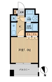 フォレシティ麻布十番 203 間取り図