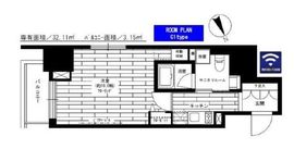 グランドコンシェルジュ六本木 13階 間取り図