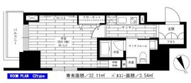 グランドコンシェルジュ六本木 16階 間取り図