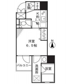 プリモ・レガーロ北品川 1201 間取り図