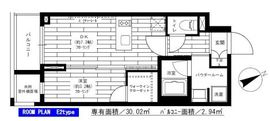 グランドコンシェルジュ六本木 13階 間取り図