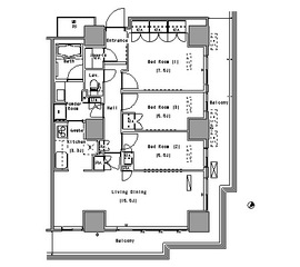 パークアクシス豊洲 1822 間取り図