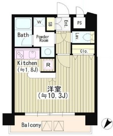 SUN恵比寿 303 間取り図