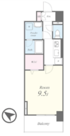 キャナルテラス品川 409 間取り図