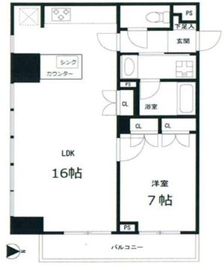 パリオ・アクティフ 13階 間取り図