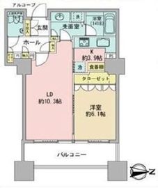 センチュリーパークタワー 24階 間取り図